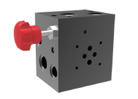 ZB06 - Base Plate with Pressure Relief Valve for Serial Plate Assemblies